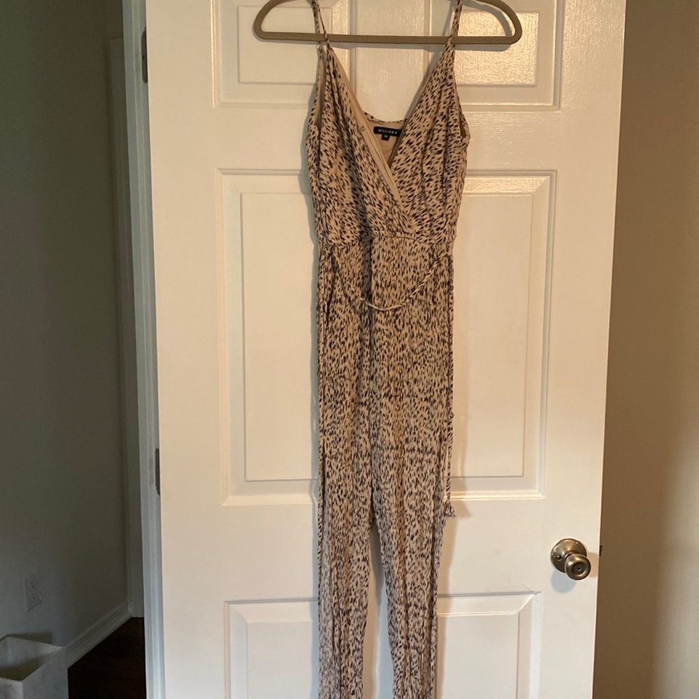 Romper jumpsuit with slit legs